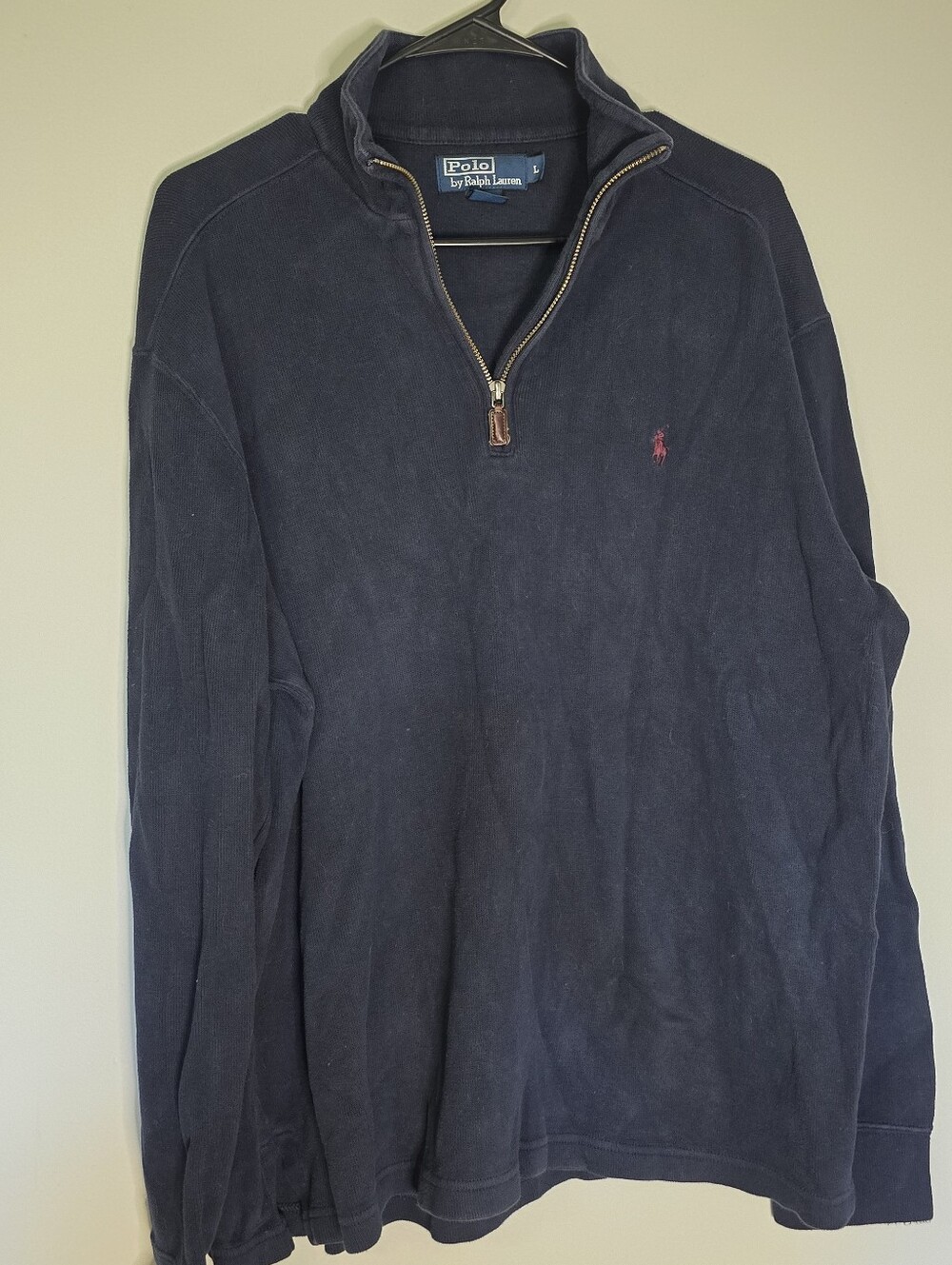 Polo by Ralph Lauren Black Quarter-Zip Pull Over